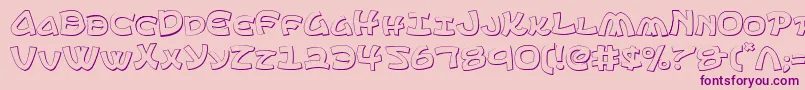 Ephesian ffy Font – Purple Fonts on Pink Background