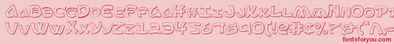 Ephesian ffy Font – Red Fonts on Pink Background