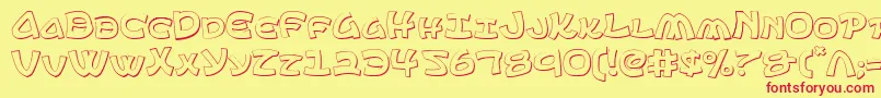 Ephesian ffy Font – Red Fonts on Yellow Background