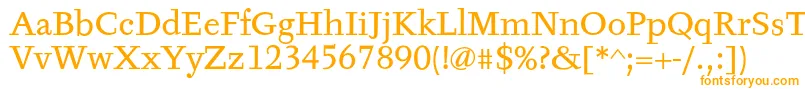 TyfaTextOt-Schriftart – Orangefarbene Schriften