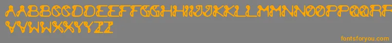 ExtraCheese Font – Orange Fonts on Gray Background