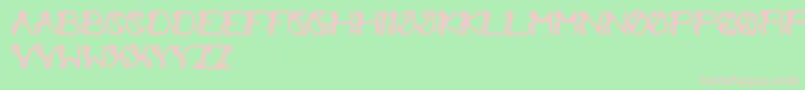 ExtraCheese Font – Pink Fonts on Green Background