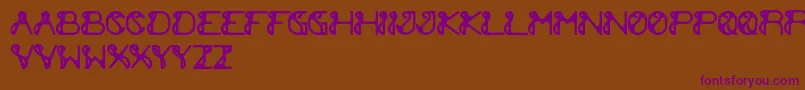 ExtraCheese Font – Purple Fonts on Brown Background