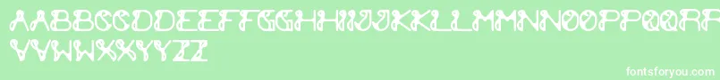 ExtraCheese Font – White Fonts on Green Background