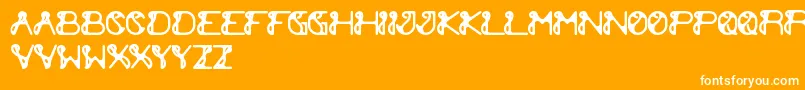 ExtraCheese Font – White Fonts on Orange Background