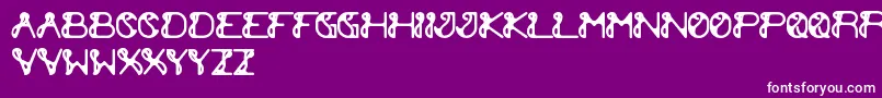 フォントExtraCheese – 紫の背景に白い文字