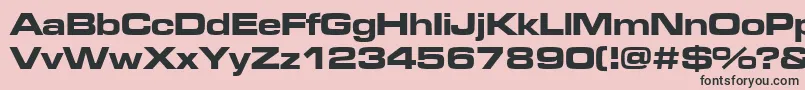Ft77 Font – Black Fonts on Pink Background