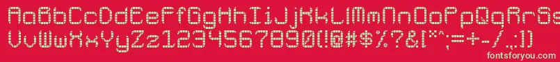 Galacticspaceport Font – Green Fonts on Red Background