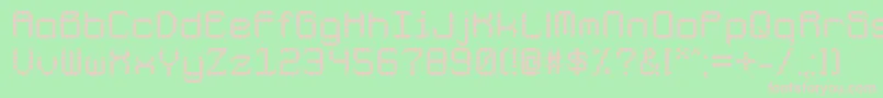 Galacticspaceport Font – Pink Fonts on Green Background