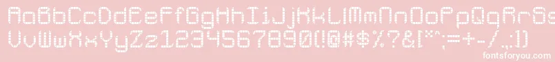 Galacticspaceport Font – White Fonts on Pink Background