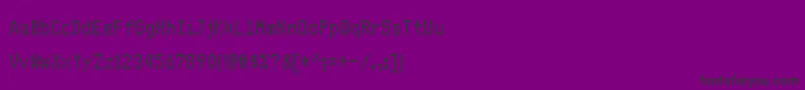 FsBlok Font – Black Fonts on Purple Background