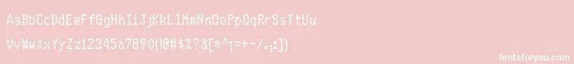 FsBlok Font – White Fonts on Pink Background