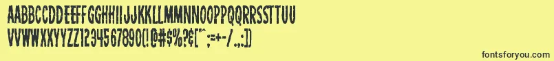 Carnivalcorpsecond Font – Black Fonts on Yellow Background