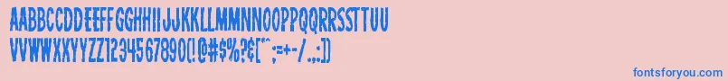 Carnivalcorpsecond Font – Blue Fonts on Pink Background