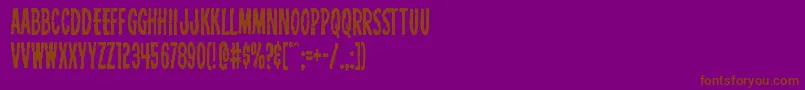 Carnivalcorpsecond Font – Brown Fonts on Purple Background