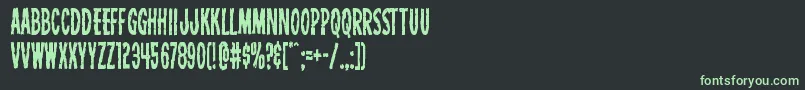 Шрифт Carnivalcorpsecond – зелёные шрифты на чёрном фоне