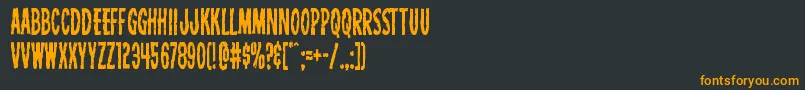 Carnivalcorpsecond Font – Orange Fonts on Black Background