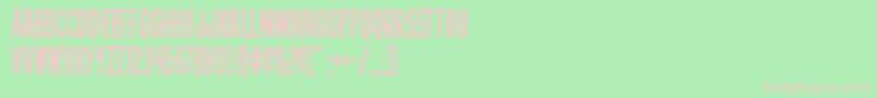 Carnivalcorpsecond Font – Pink Fonts on Green Background