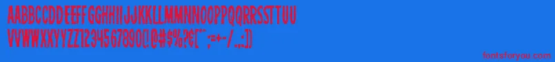 Carnivalcorpsecond Font – Red Fonts on Blue Background