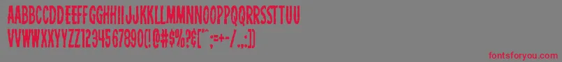 Carnivalcorpsecond Font – Red Fonts on Gray Background