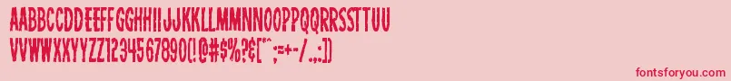 Carnivalcorpsecond Font – Red Fonts on Pink Background