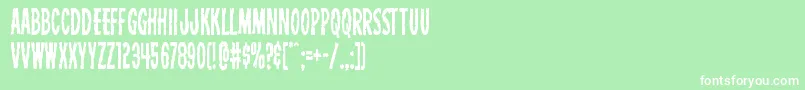 Carnivalcorpsecond Font – White Fonts on Green Background