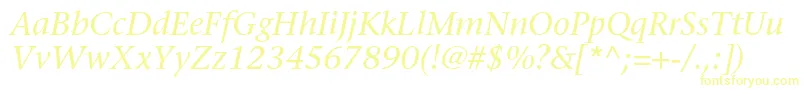 Police StoneserifstdMediumitalic – polices jaunes