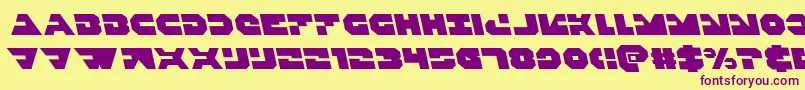 Подробнее о шрифте Triggermanleft Шрифт Triggermanleft – фиолетовые шрифты на жёлтом фоне