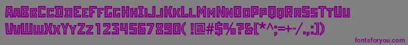 Rodchenkoinlinec Font – Purple Fonts on Gray Background