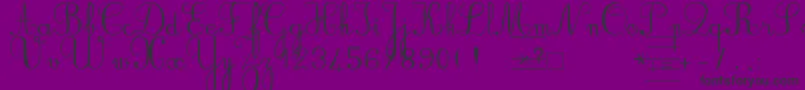 Bvrondno Font – Black Fonts on Purple Background