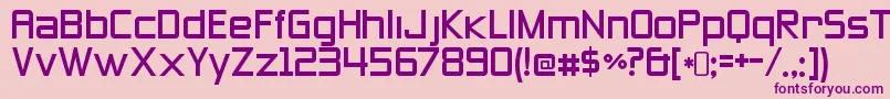 ZeroesthreeRegular Font – Purple Fonts on Pink Background