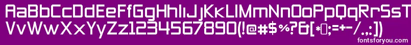 ZeroesthreeRegular Font – White Fonts on Purple Background