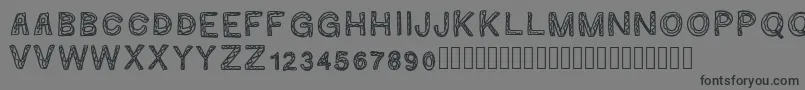Ginumber1 Font – Black Fonts on Gray Background