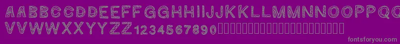 Ginumber1 Font – Gray Fonts on Purple Background