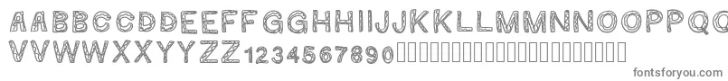 Шрифт Ginumber1 – серые шрифты