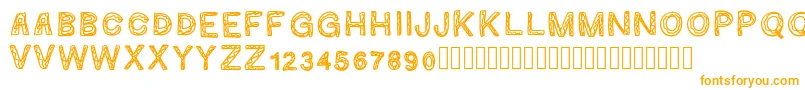 Шрифт Ginumber1 – оранжевые шрифты