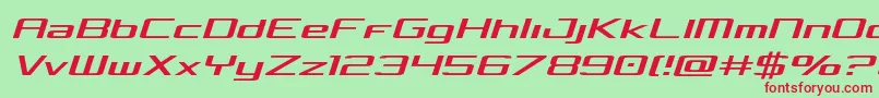 Concielianlightsemital Font – Red Fonts on Green Background