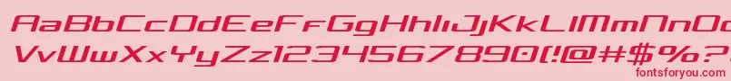 Concielianlightsemital Font – Red Fonts on Pink Background