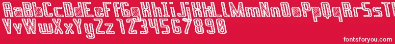 ApuradoRoyittoSt Font – White Fonts on Red Background