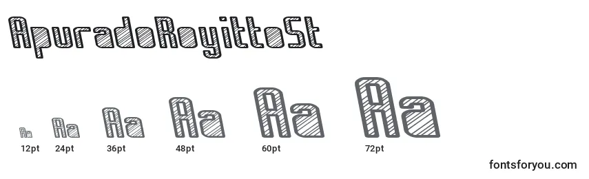 ApuradoRoyittoSt Font Sizes
