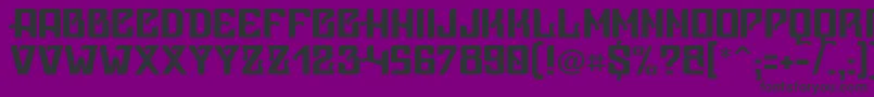 VicePresidente Font – Black Fonts on Purple Background