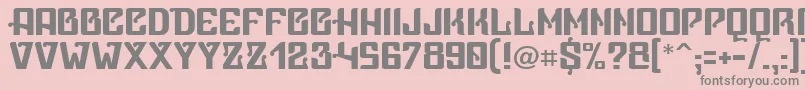 VicePresidente Font – Gray Fonts on Pink Background