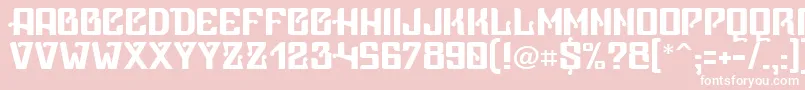 VicePresidente Font – White Fonts on Pink Background