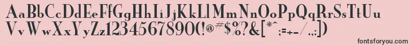 Neworder Font – Black Fonts on Pink Background