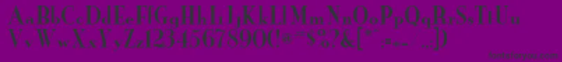 フォントNeworder – 紫の背景に黒い文字