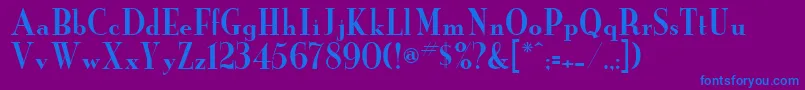 Шрифт Neworder – синие шрифты на фиолетовом фоне