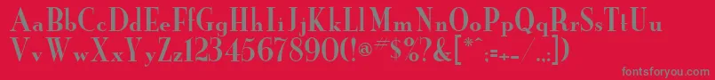 Neworder Font – Gray Fonts on Red Background