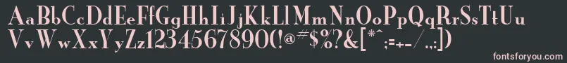 Neworder Font – Pink Fonts on Black Background