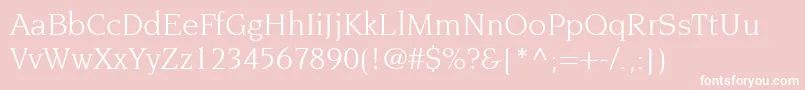TridentSsi Font – White Fonts on Pink Background