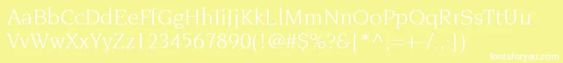 TridentSsi Font – White Fonts on Yellow Background